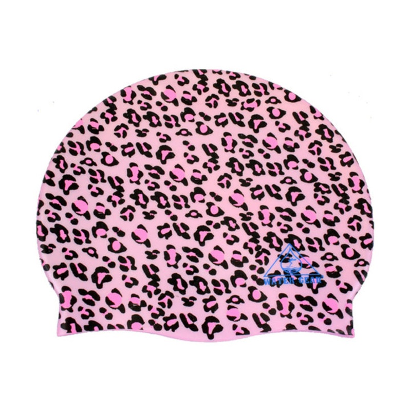 Water Gear Swim Cap PINK CHEETAH