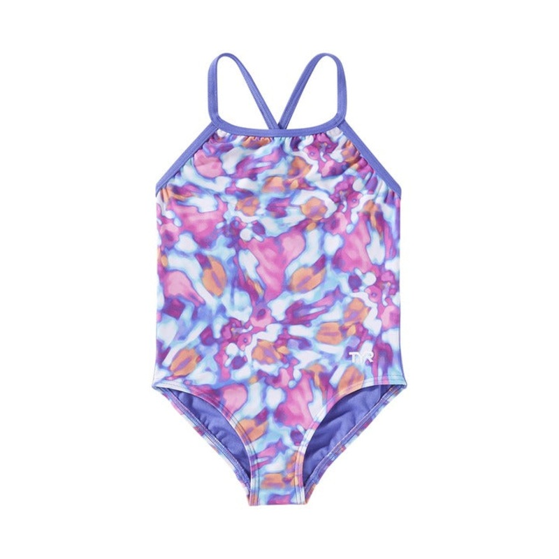TYR Girls' Addy Diamondfit One Piece Swimsuit - Sea
