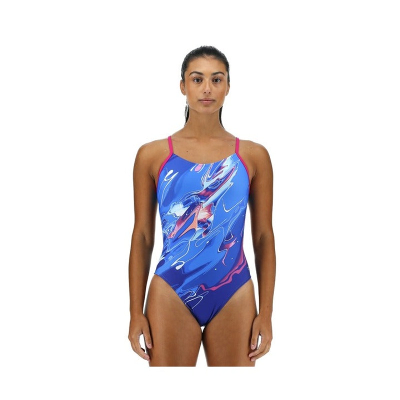 TYR Women's Abstract Cutoutfit One Piece Swimsuit
