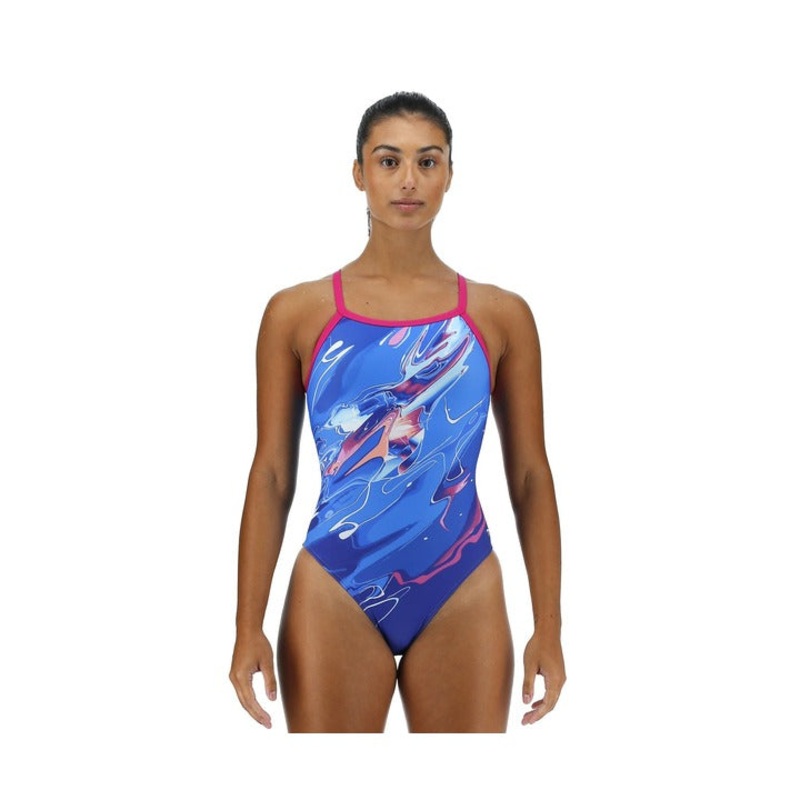 TYR Women's Abstractai Durafast Elite Diamondfit One Piece Swimsuit