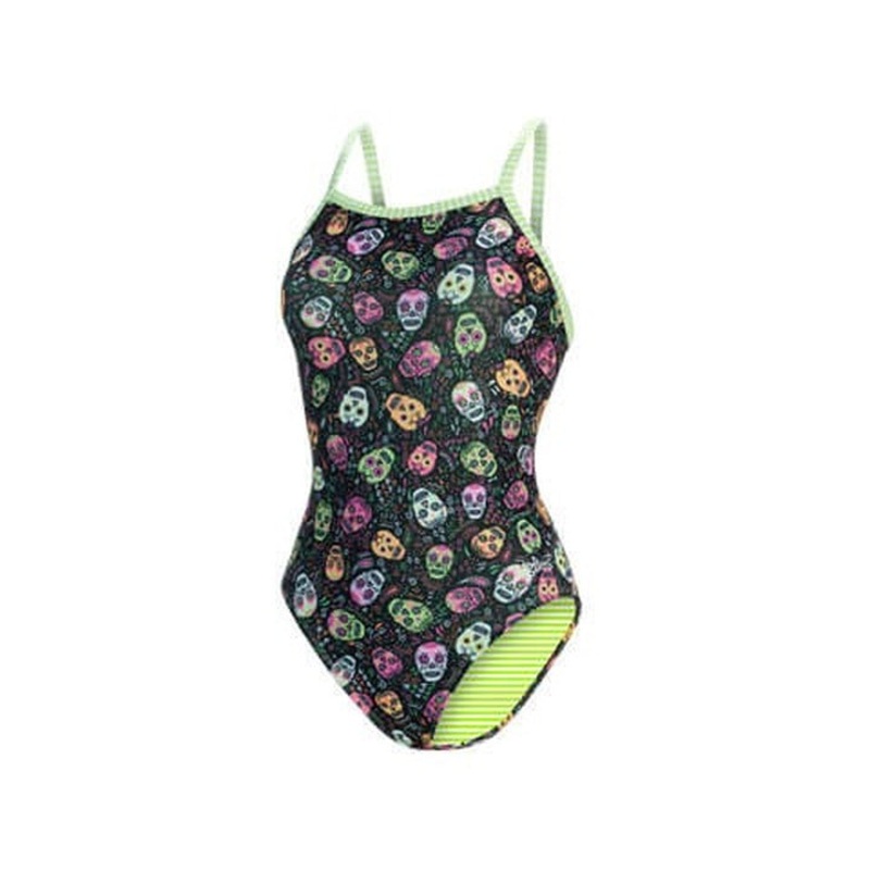 Dolfin Women's Uglies V-Back One Piece Swimsuit: Crossbones
