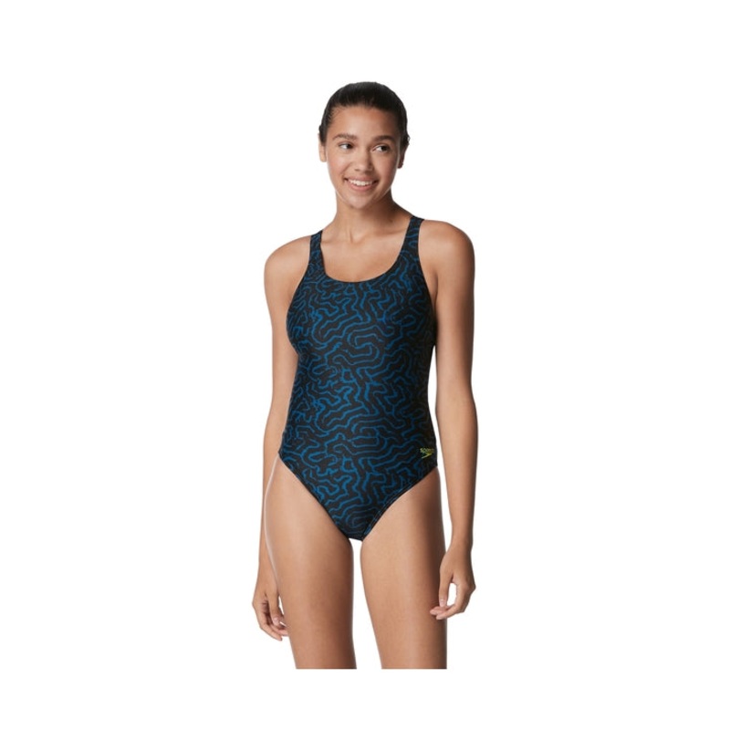 Speedo Women's Race Maze Super Proback One Piece Swimsuit