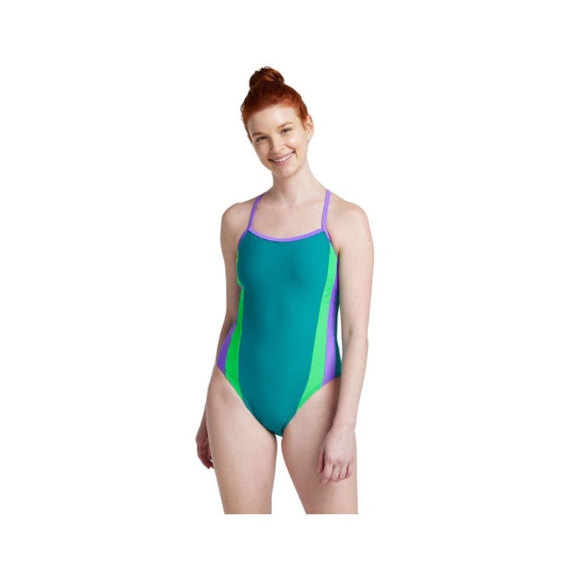 Speedo Women's Colorblock One Back One Piece Swimsuit
