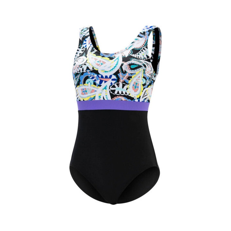 Aquashape Women's Wanderlust Color Block Moderate Scoop Back One Piece Swimsuit Awakening