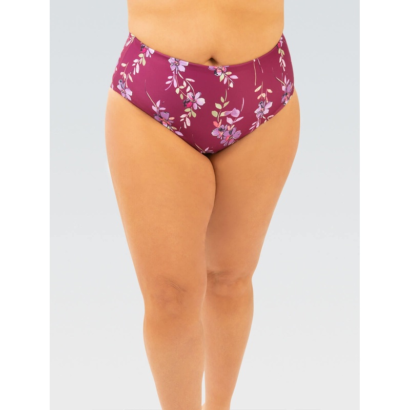 Dolfin Aquashape Animal High-Waisted Brief Maroon
