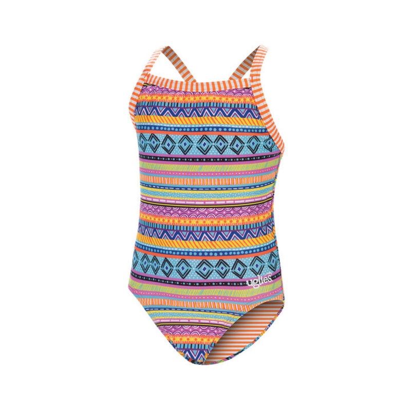 Dolfin Uglies Youth Girls Print 1-Piece Conga Line