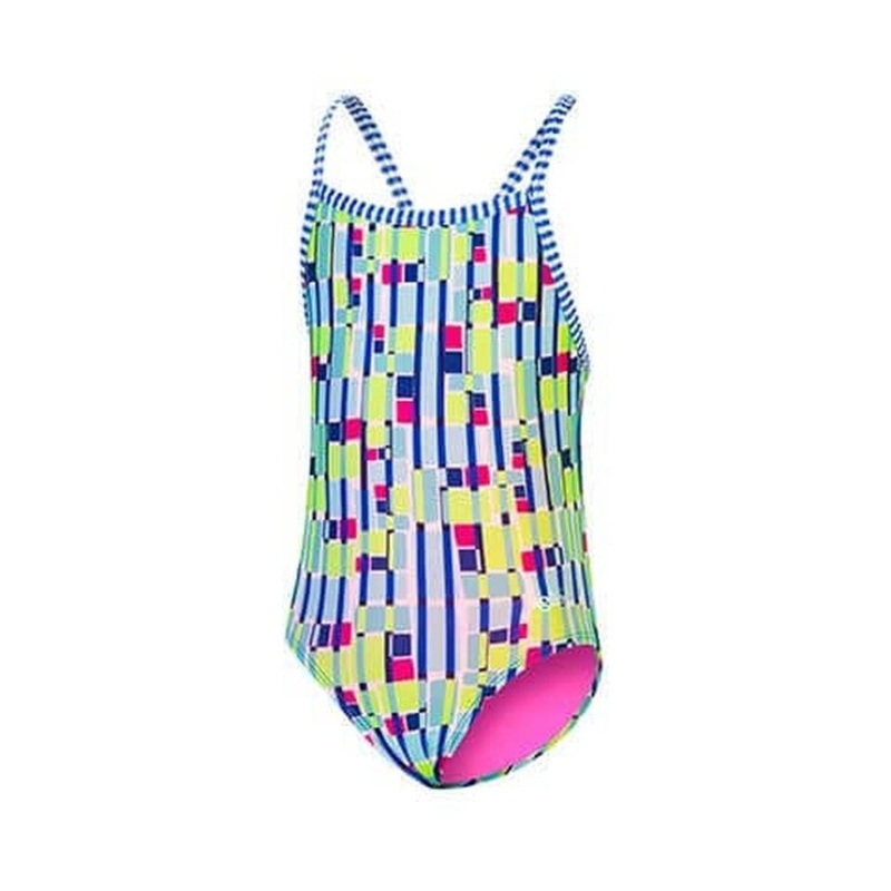 Dolfin Uglies Youth Girls Print 1-Piece Pink/Multi