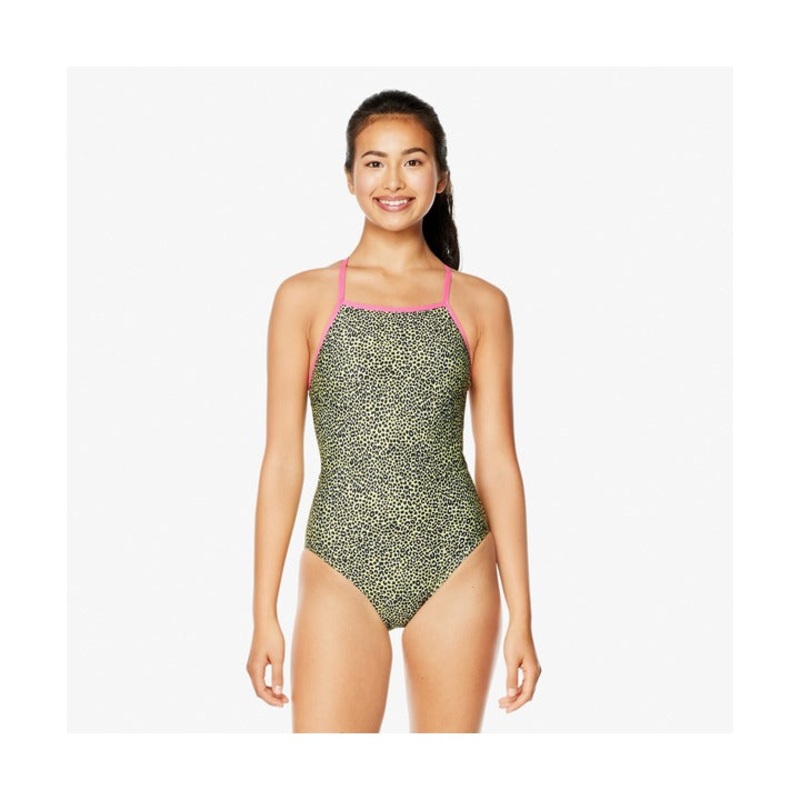 Speedo Printed X Back One Piece Swimsuit