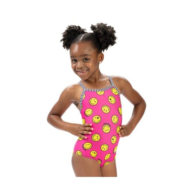 Little Dolfin Girls SmileyWorld One Piece Swimsuit