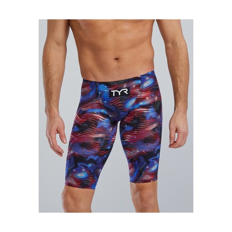 Tyr Mens Avictor 2.0. Low Waist USA Jammer Tech Suit Swimsuit
