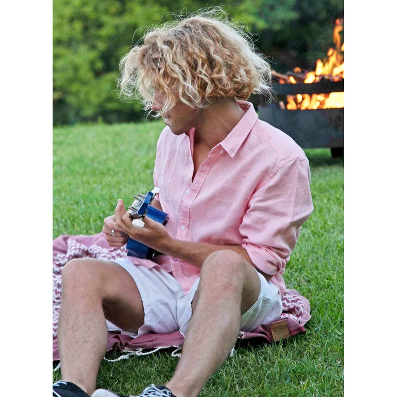 Linen Shirt - Pink