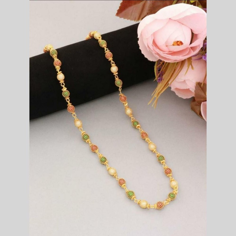 Manisha Jewellery Shining Gold Plated Pearl Necklace