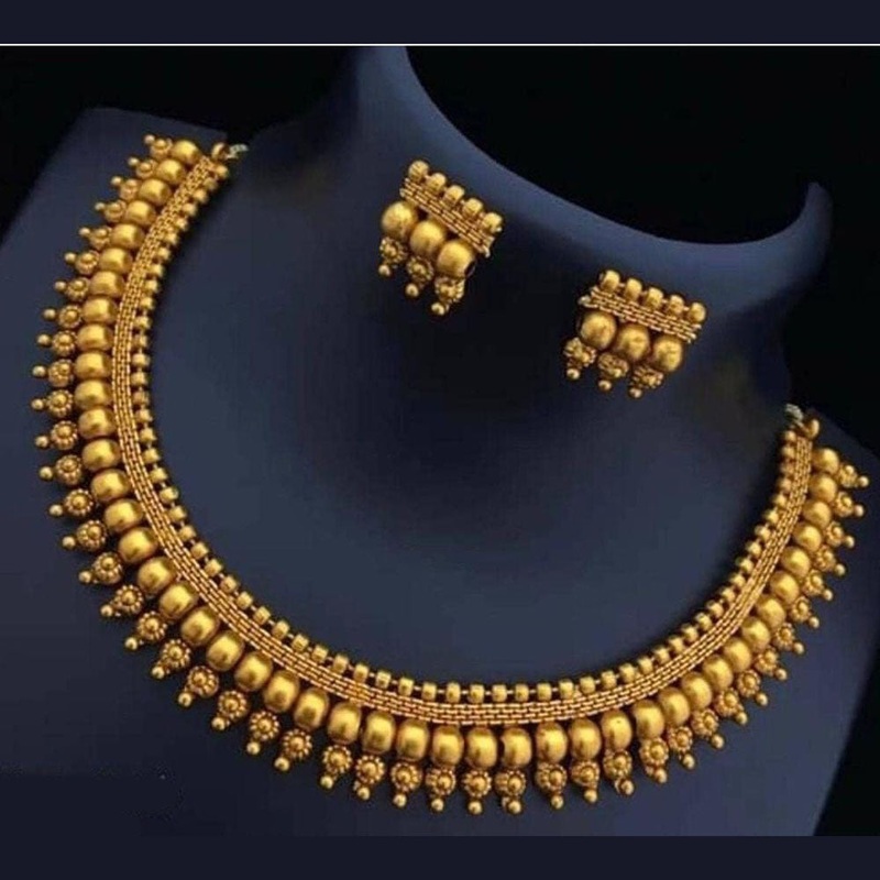 India Art  Gold  Plated  Necklace  Set