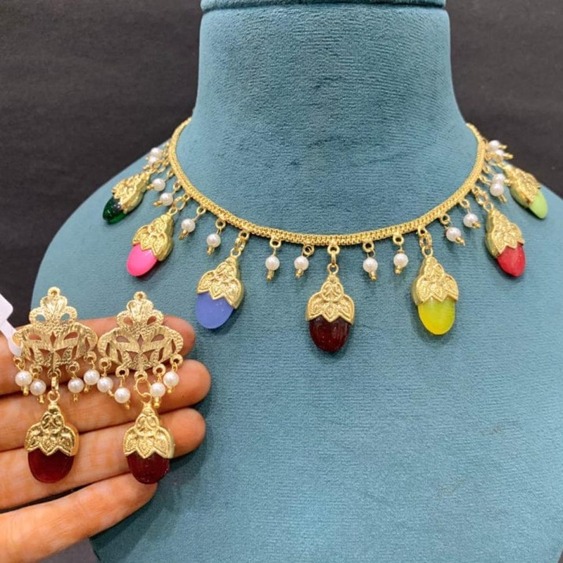 Everlasting Quality Jewels Gold Plated Beads Necklace Set