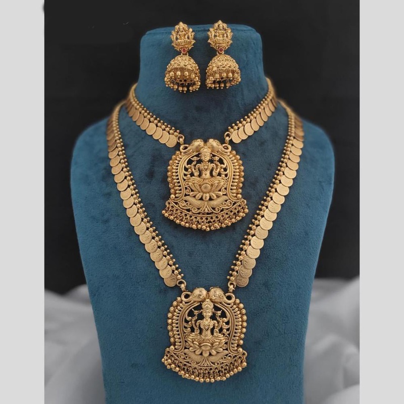 GirlSight Gold Plated Temple Double Necklace Set