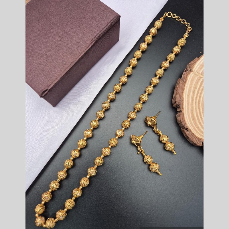 Reet Revaz Traditional Gold Plated Elegant Jewelry for Women and Girls Necklace Set