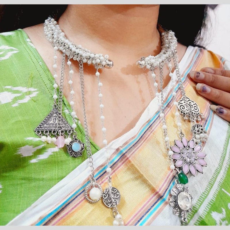 Manisha Jewellery Boho statement with dangling motifs  Necklace