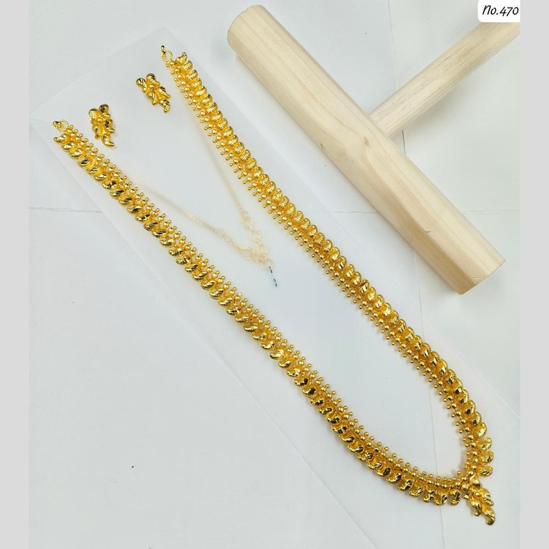 Manisha Jewellery Gold Plated Long Necklace Set