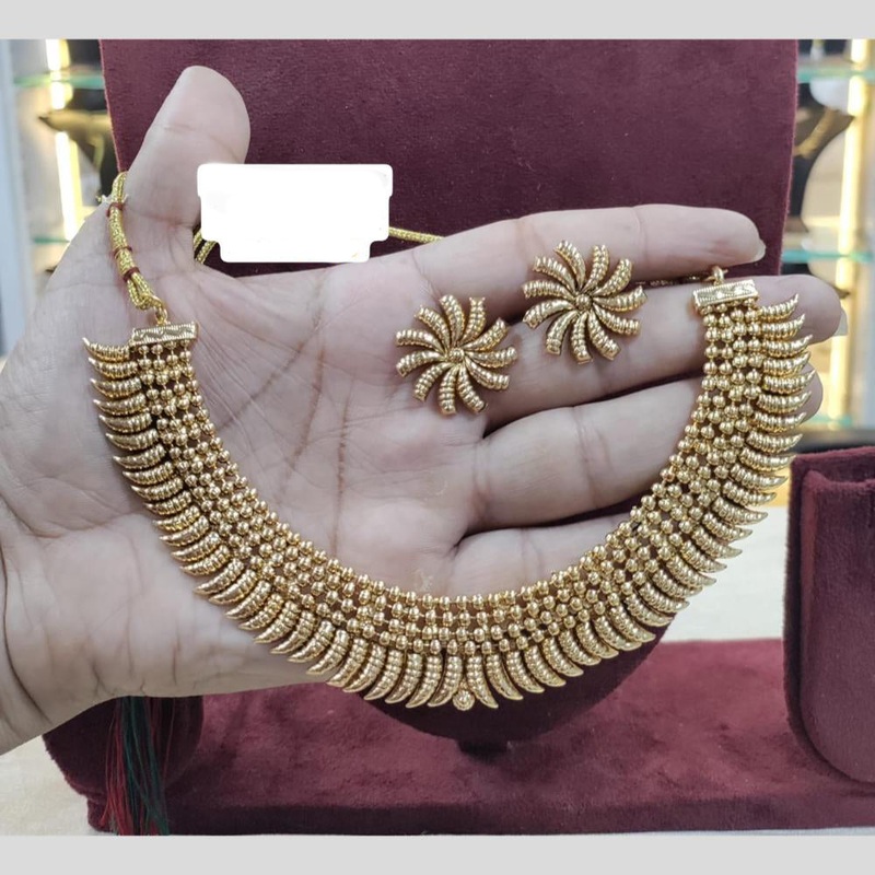 Manisha Jewellery Gold Plated  Necklace Set