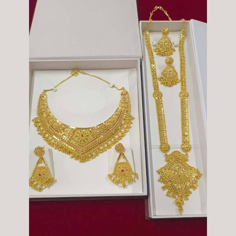 Pari Art Jewellery Forming Gold Necklace Combo