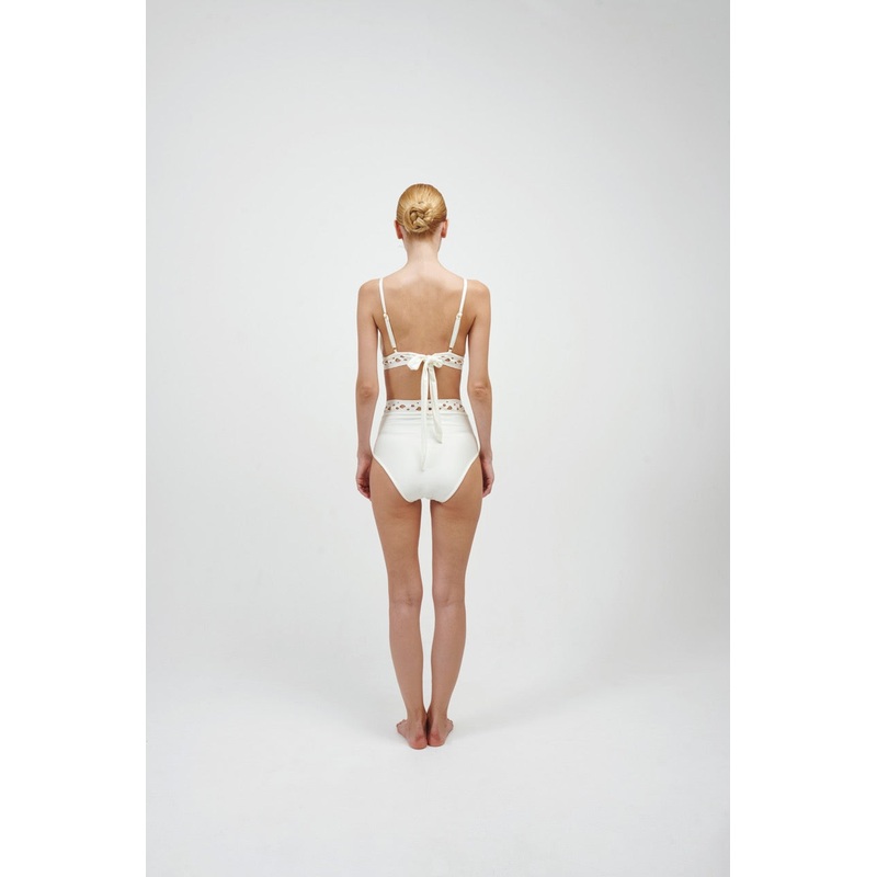 The Dotted High Waist Bikini Bottom
