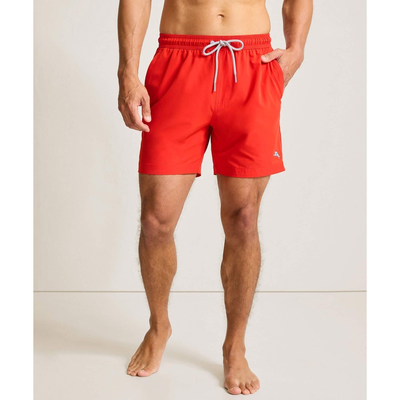 Tommy Bahama Men's 6-Inch Naples Valley Swim Trunks - Red Tulip*