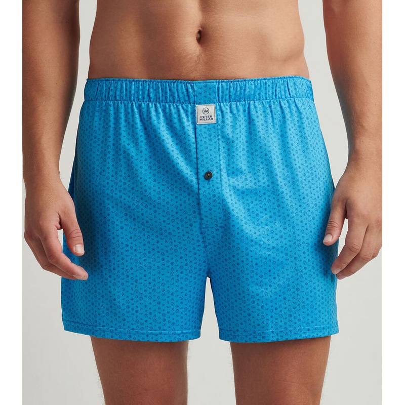 Peter Millar Men's Elements Performance Boxers - Riverbed