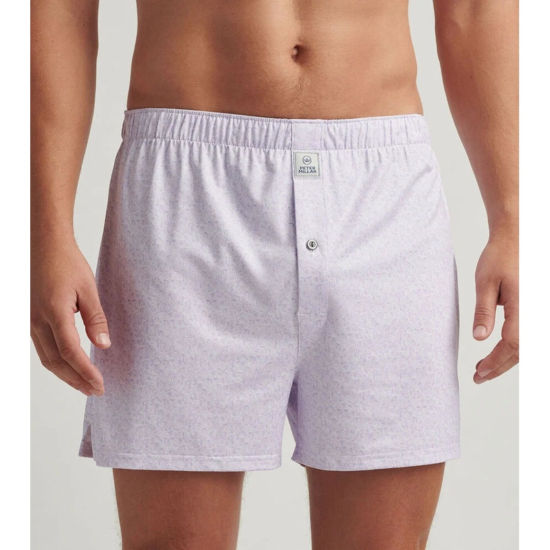 Peter Millar Men's Getaway Performance Boxers - White