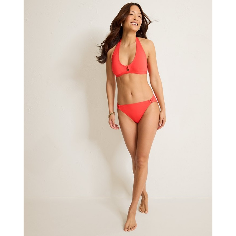 Tommy Bahama Novelty Pearl Halter  Top - Citrus Coral *