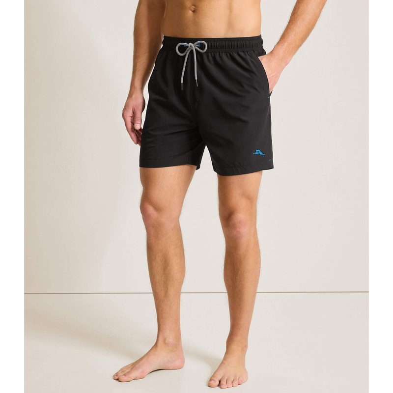 Tommy Bahama Men's 6-Inch Naples Valley Swim Trunks - Black*