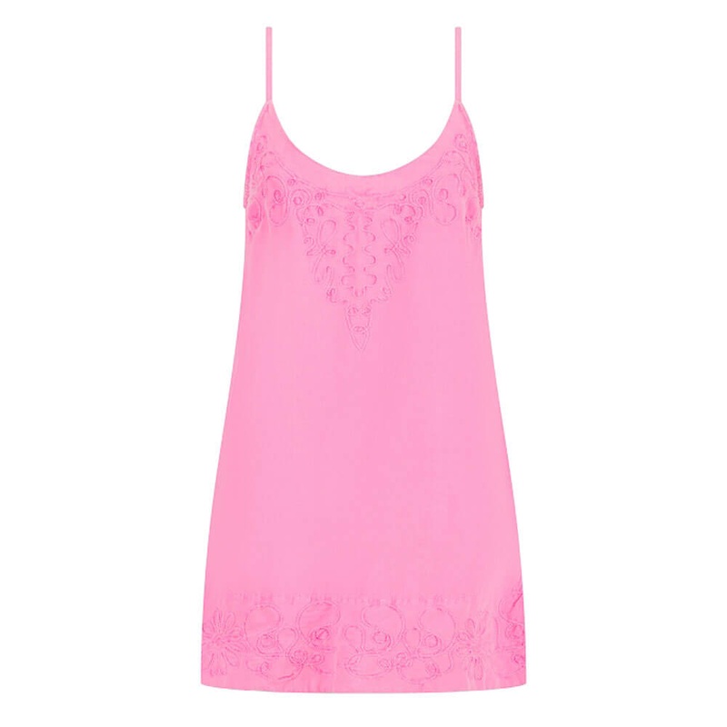 Pranella Vix Dress Cover Up - Neon Pink