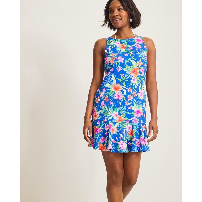 Tommy Bahama Isola Vita Flounce Spa Dress Cover Up - Palace Blue