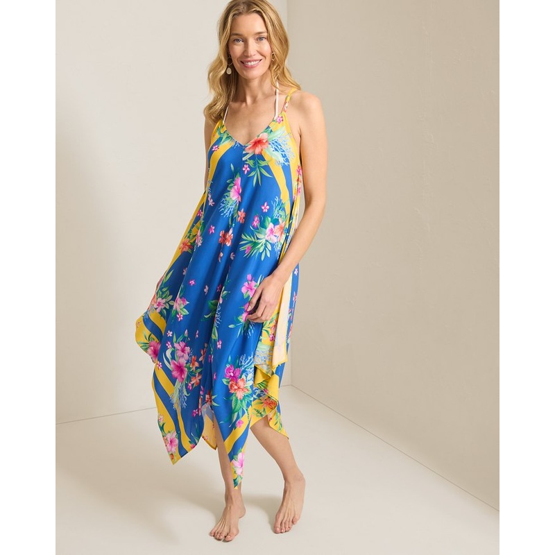 Tommy Bahama Isola Vita Scarf Dress Cover Up - Palace Blue