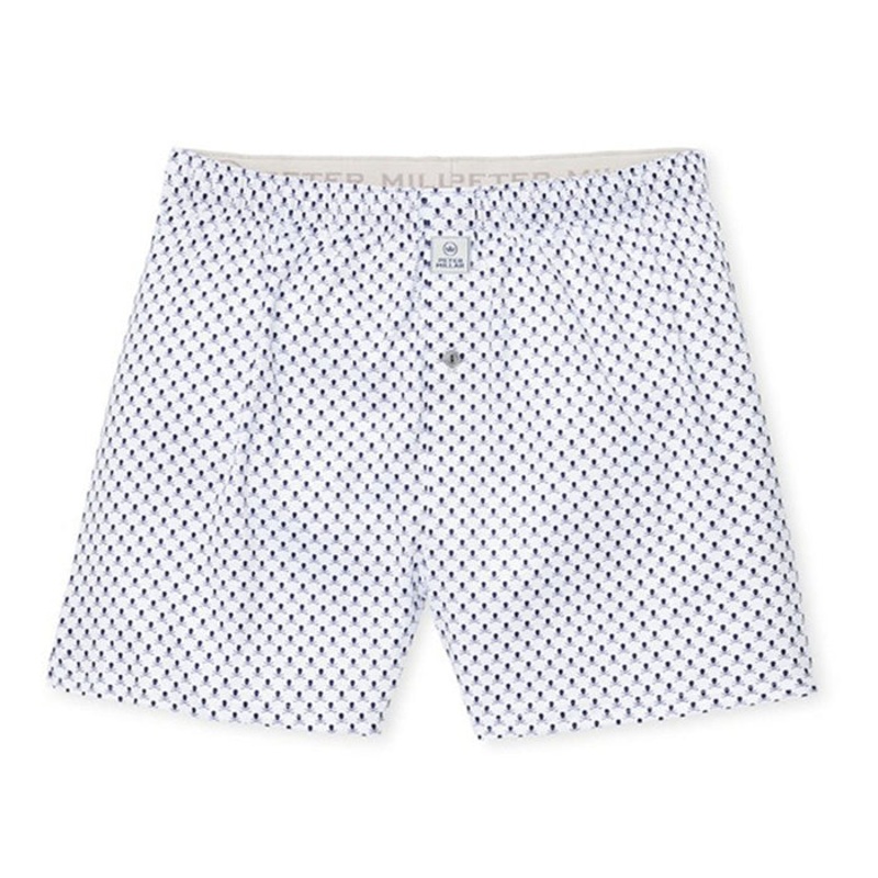Peter Millar Taxes Printed Skulls Jersey Boxers - White
