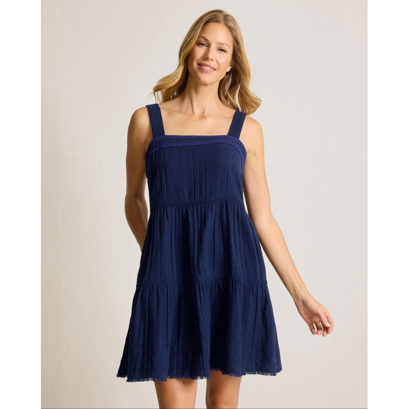Tommy Bahama Mykonos Textured Sundress Cover Up - Mare Navy