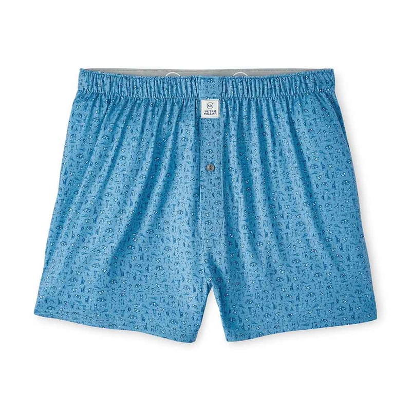 Peter Millar Hole In One Performance Boxers - Rainfall