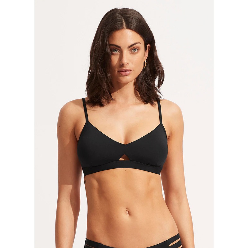 Seafolly Collective Hybrid Bralette Bikini Top - Black