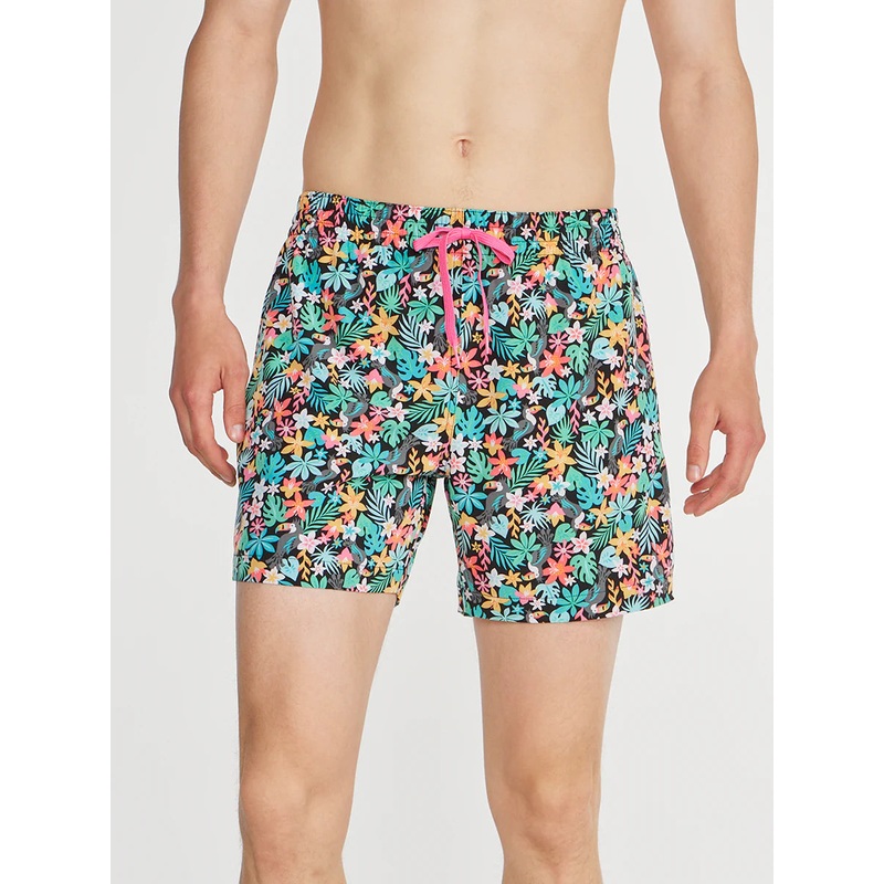 Chubbies 5.5-Inch The Bloomerangs Swim Trunks - Black