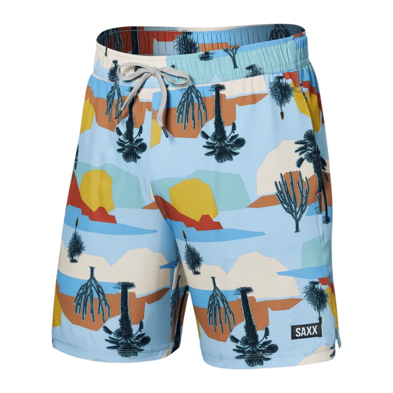 SAXX Vibe Super Soft Baja Bound Boxer Briefs - Chambray Multi