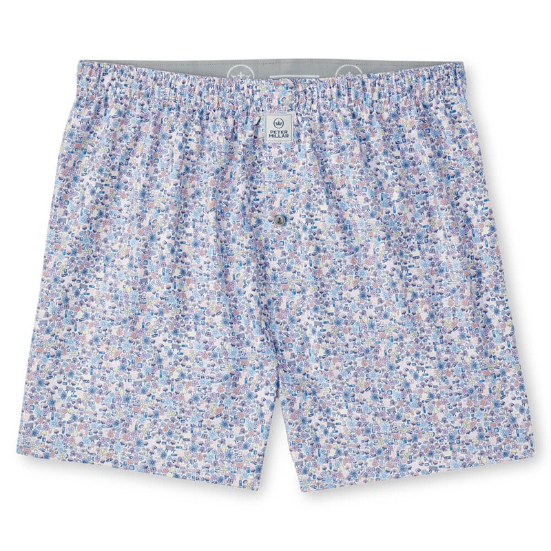 Peter Millar Groovy Performance Boxers - White