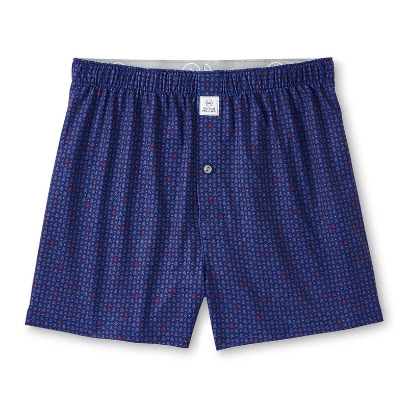Peter Millar Skull In One Performance Boxers - Sport Navy