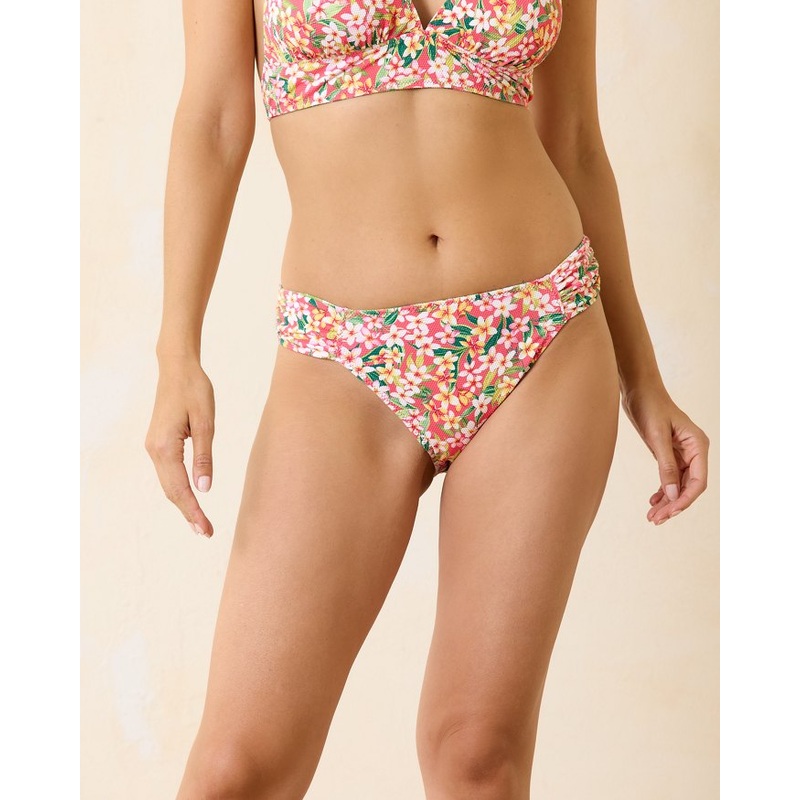 Tommy Bahama Island Cays Flora Reversible Hipster Bottom - White Rev