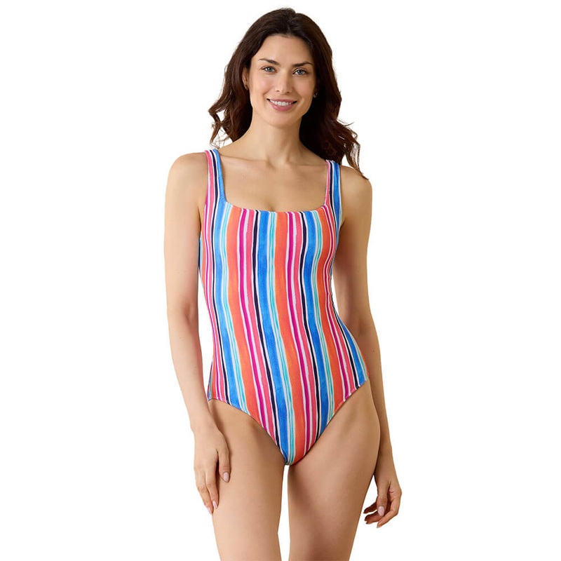 Tommy Bahama Island Cays Oasis Reversible One Piece Swimsuit - Passion Pink
