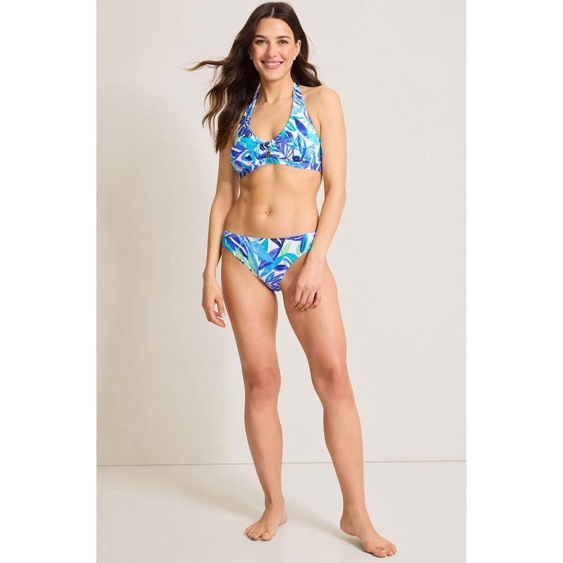 Tommy Bahama Island Cays Marina Halter Top - Beach Glass Blue