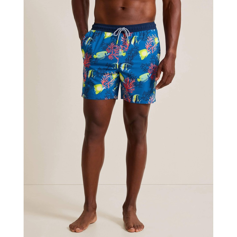 Tommy Bahama Men's 6-Inch Naples Fishanado Swim Trunks - Victoria Blue