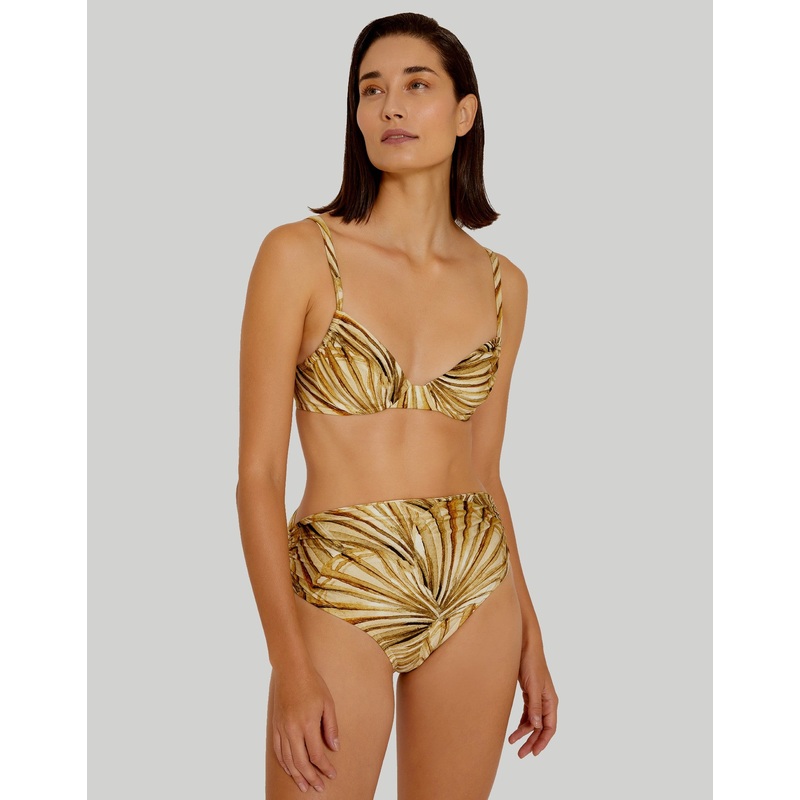 Amalfi High Waist Bikini Bottom European Cut
