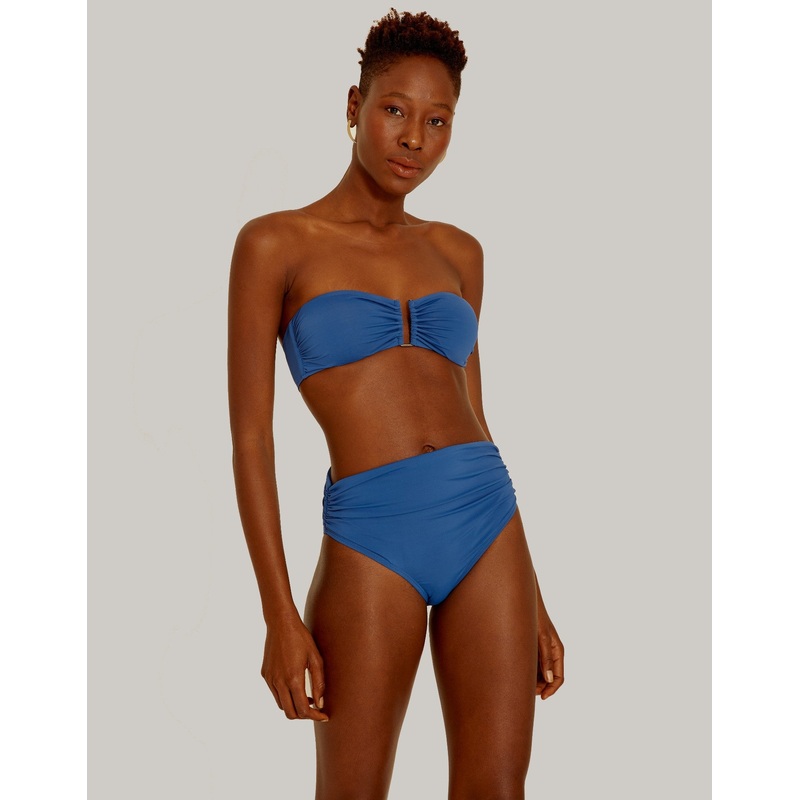 High Waist Bikini Bottom Cobalt Blue, American Cut