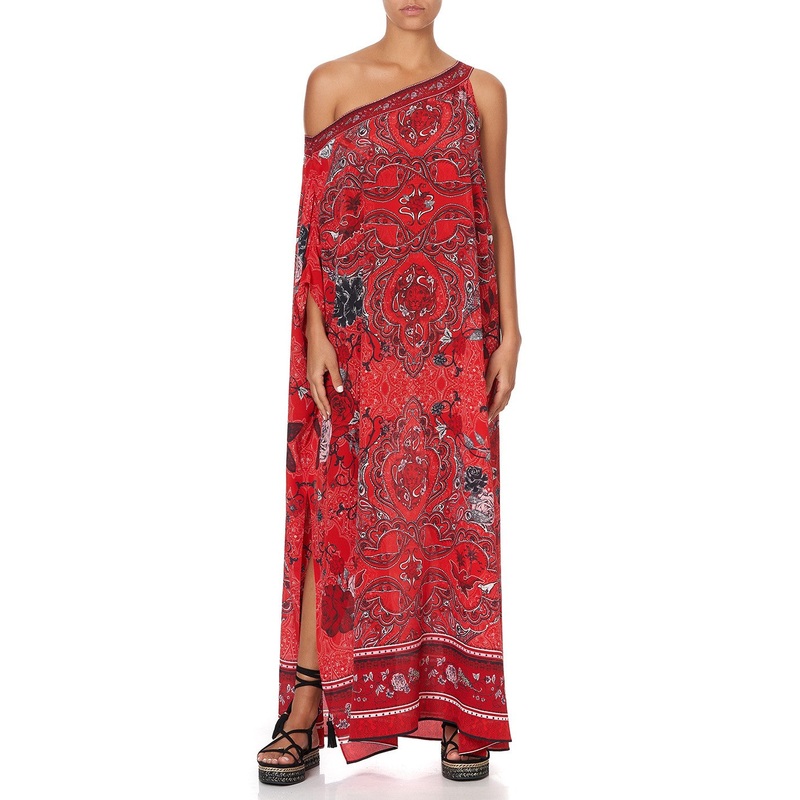 Pirate Punk One Shoulder Kaftan with Neckband