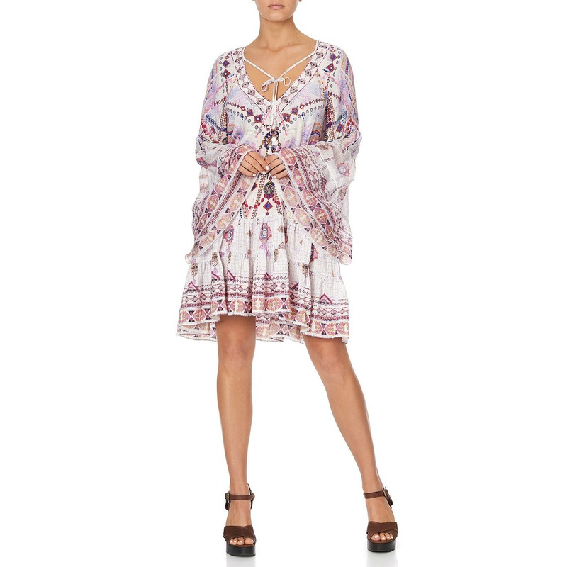 Tanami Road A Line Gathered Panel Dress