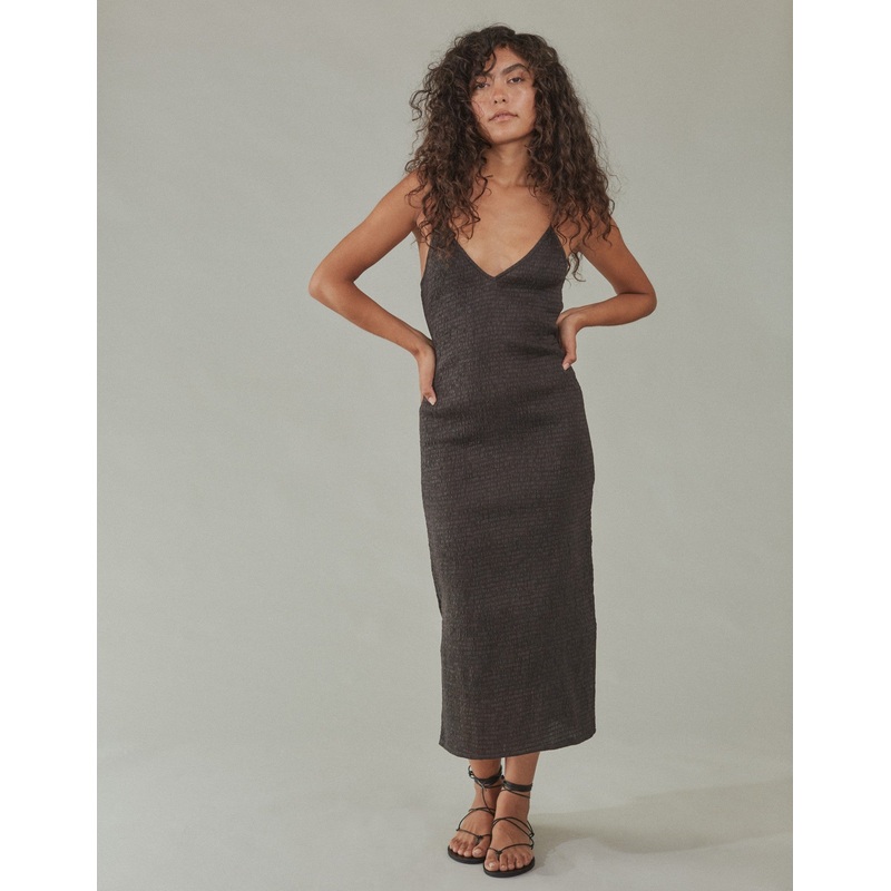 Dylan Organic Cotton Dress Carob